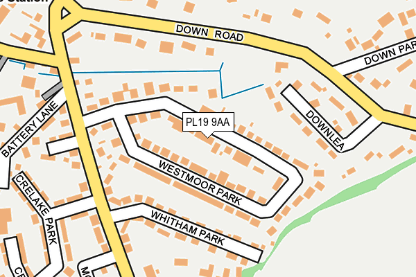 PL19 9AA map - OS OpenMap – Local (Ordnance Survey) PL19 9AA map - OS OpenMap – Local (Ordnance Survey)