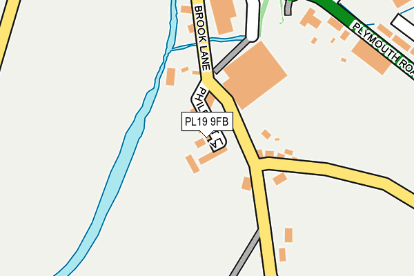 PL19 9FB map - OS OpenMap – Local (Ordnance Survey) PL19 9FB map - OS OpenMap – Local (Ordnance Survey)