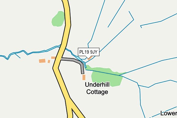 PL19 9JY map - OS OpenMap – Local (Ordnance Survey) PL19 9JY map - OS OpenMap – Local (Ordnance Survey)