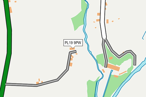 PL19 9PW map - OS OpenMap – Local (Ordnance Survey) PL19 9PW map - OS OpenMap – Local (Ordnance Survey)