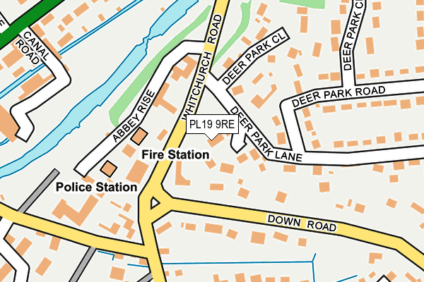 PL19 9RE map - OS OpenMap – Local (Ordnance Survey) PL19 9RE map - OS OpenMap – Local (Ordnance Survey)