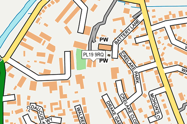 PL19 9RQ map - OS OpenMap – Local (Ordnance Survey) PL19 9RQ map - OS OpenMap – Local (Ordnance Survey)
