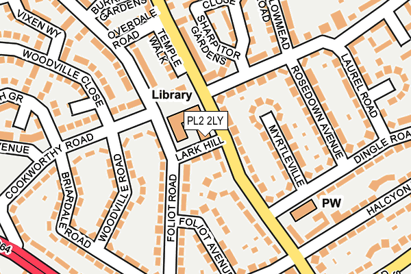 PL2 2LY map - OS OpenMap – Local (Ordnance Survey) PL2 2LY map - OS OpenMap – Local (Ordnance Survey)