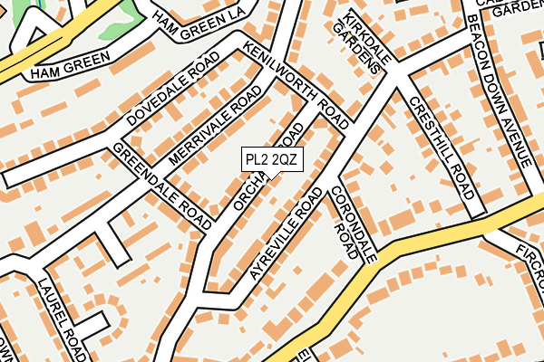 PL2 2QZ map - OS OpenMap – Local (Ordnance Survey) PL2 2QZ map - OS OpenMap – Local (Ordnance Survey)