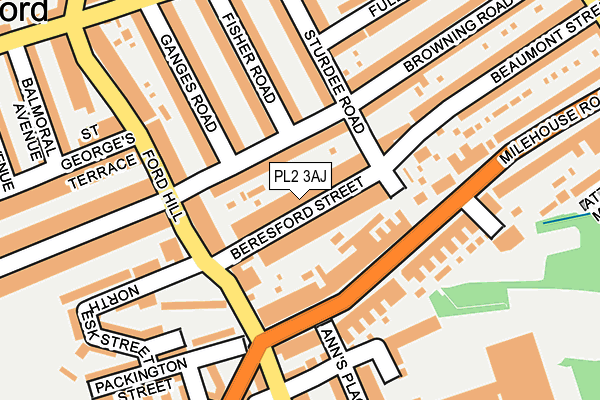 PL2 3AJ map - OS OpenMap – Local (Ordnance Survey) PL2 3AJ map - OS OpenMap – Local (Ordnance Survey)