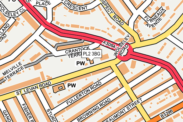 PL2 3BG map - OS OpenMap – Local (Ordnance Survey) PL2 3BG map - OS OpenMap – Local (Ordnance Survey)