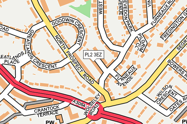 PL2 3EZ map - OS OpenMap – Local (Ordnance Survey) PL2 3EZ map - OS OpenMap – Local (Ordnance Survey)