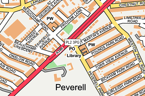 PL2 3PG map - OS OpenMap – Local (Ordnance Survey) PL2 3PG map - OS OpenMap – Local (Ordnance Survey)