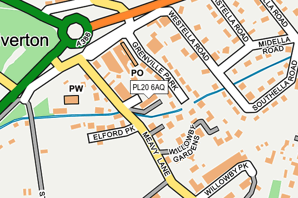 PL20 6AQ map - OS OpenMap – Local (Ordnance Survey) PL20 6AQ map - OS OpenMap – Local (Ordnance Survey)