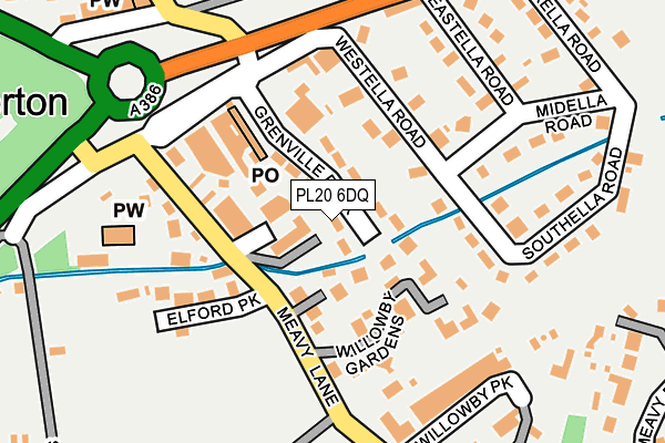 PL20 6DQ map - OS OpenMap – Local (Ordnance Survey) PL20 6DQ map - OS OpenMap – Local (Ordnance Survey)