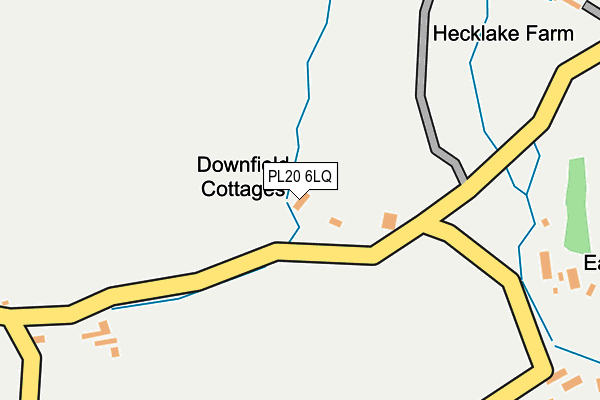 PL20 6LQ map - OS OpenMap – Local (Ordnance Survey) PL20 6LQ map - OS OpenMap – Local (Ordnance Survey)