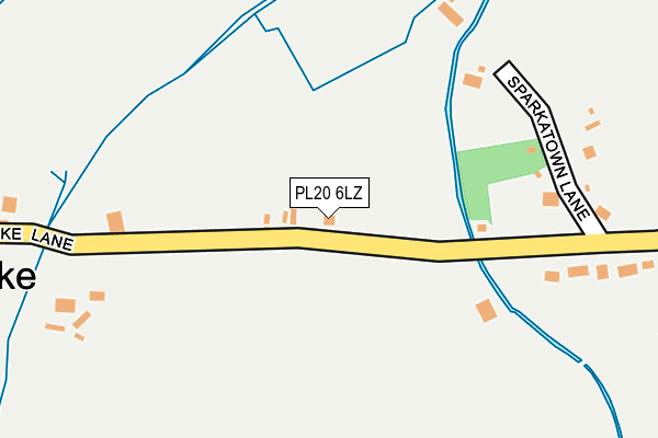PL20 6LZ map - OS OpenMap – Local (Ordnance Survey) PL20 6LZ map - OS OpenMap – Local (Ordnance Survey)