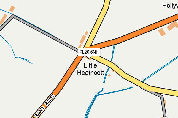 PL20 6NH map - OS OpenMap – Local (Ordnance Survey) PL20 6NH map - OS OpenMap – Local (Ordnance Survey)