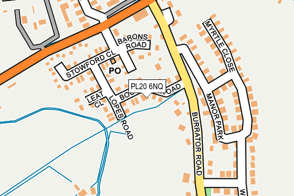 PL20 6NQ map - OS OpenMap – Local (Ordnance Survey) PL20 6NQ map - OS OpenMap – Local (Ordnance Survey)