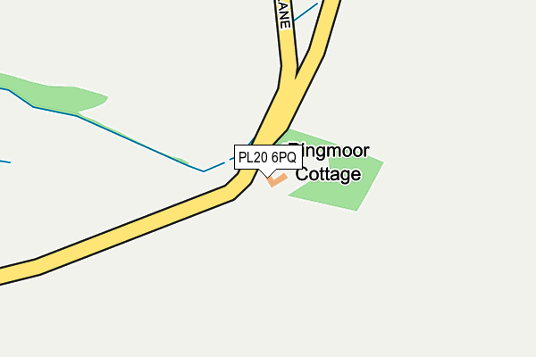 PL20 6PQ map - OS OpenMap – Local (Ordnance Survey) PL20 6PQ map - OS OpenMap – Local (Ordnance Survey)