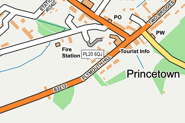 PL20 6QJ map - OS OpenMap – Local (Ordnance Survey) PL20 6QJ map - OS OpenMap – Local (Ordnance Survey)