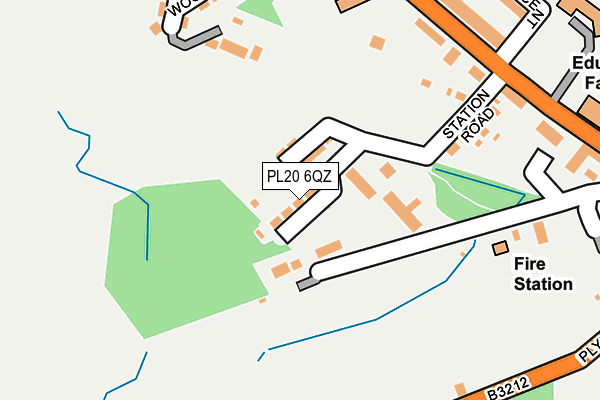 PL20 6QZ map - OS OpenMap – Local (Ordnance Survey) PL20 6QZ map - OS OpenMap – Local (Ordnance Survey)