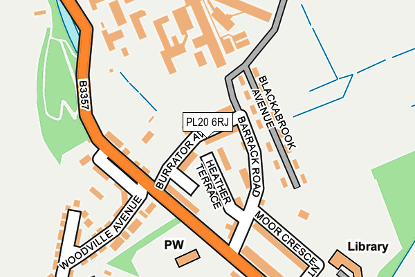 PL20 6RJ map - OS OpenMap – Local (Ordnance Survey) PL20 6RJ map - OS OpenMap – Local (Ordnance Survey)