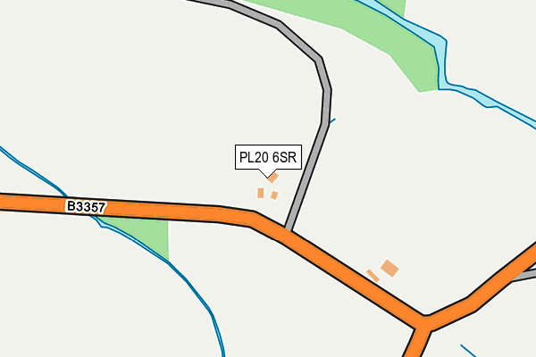 PL20 6SR map - OS OpenMap – Local (Ordnance Survey) PL20 6SR map - OS OpenMap – Local (Ordnance Survey)
