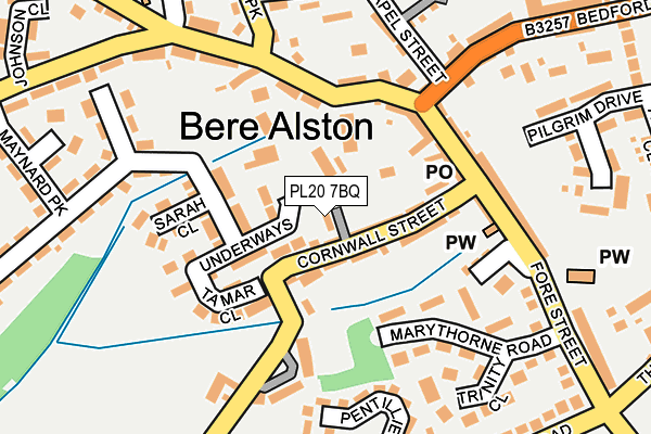 PL20 7BQ map - OS OpenMap – Local (Ordnance Survey) PL20 7BQ map - OS OpenMap – Local (Ordnance Survey)
