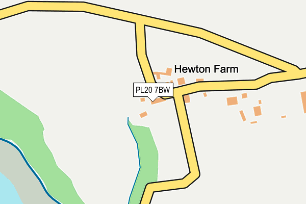 PL20 7BW map - OS OpenMap – Local (Ordnance Survey) PL20 7BW map - OS OpenMap – Local (Ordnance Survey)