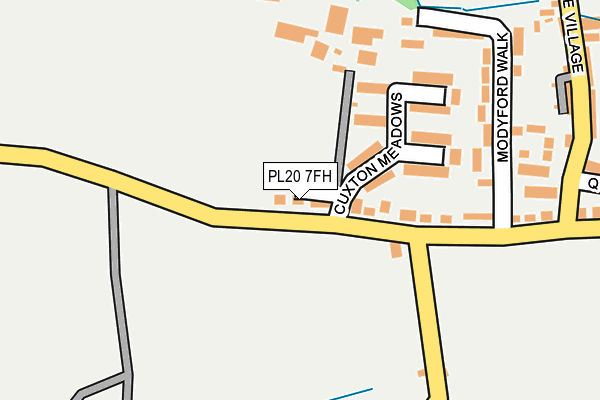PL20 7FH map - OS OpenMap – Local (Ordnance Survey) PL20 7FH map - OS OpenMap – Local (Ordnance Survey)