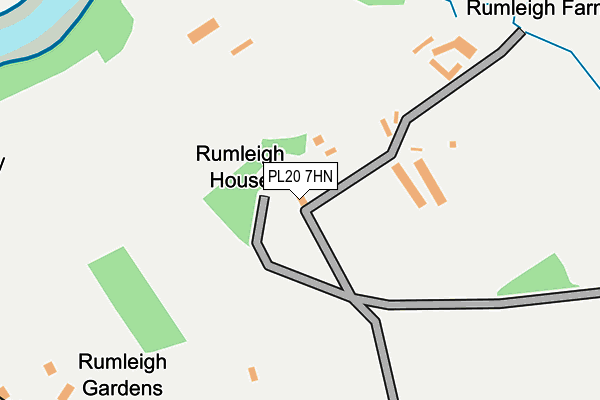 PL20 7HN map - OS OpenMap – Local (Ordnance Survey) PL20 7HN map - OS OpenMap – Local (Ordnance Survey)