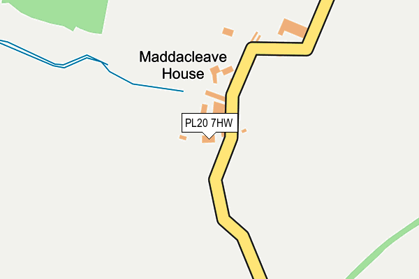 PL20 7HW map - OS OpenMap – Local (Ordnance Survey) PL20 7HW map - OS OpenMap – Local (Ordnance Survey)