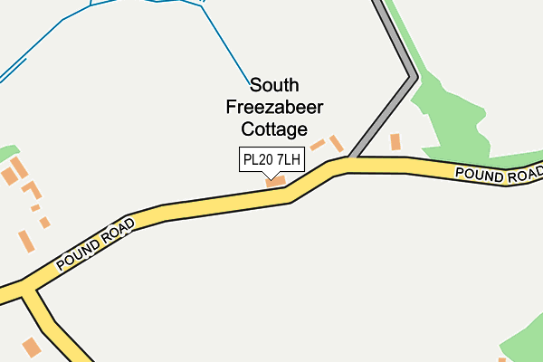 PL20 7LH map - OS OpenMap – Local (Ordnance Survey) PL20 7LH map - OS OpenMap – Local (Ordnance Survey)