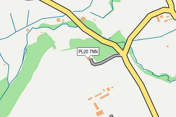 PL20 7NN map - OS OpenMap – Local (Ordnance Survey) PL20 7NN map - OS OpenMap – Local (Ordnance Survey)