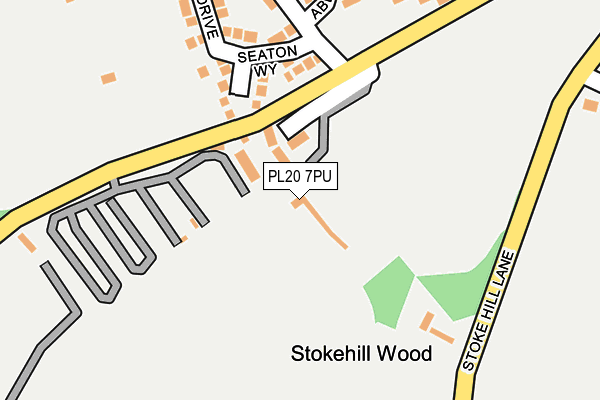 PL20 7PU map - OS OpenMap – Local (Ordnance Survey)