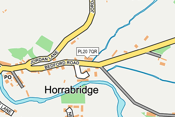 PL20 7QR map - OS OpenMap – Local (Ordnance Survey) PL20 7QR map - OS OpenMap – Local (Ordnance Survey)