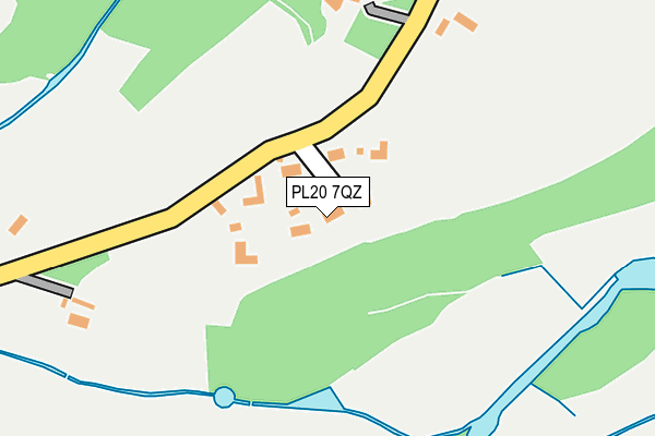 PL20 7QZ map - OS OpenMap – Local (Ordnance Survey) PL20 7QZ map - OS OpenMap – Local (Ordnance Survey)