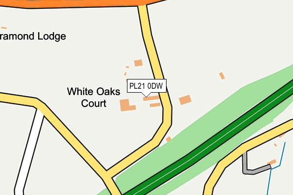 PL21 0DW map - OS OpenMap – Local (Ordnance Survey) PL21 0DW map - OS OpenMap – Local (Ordnance Survey)