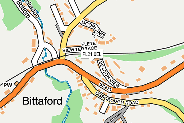 PL21 0EL map - OS OpenMap – Local (Ordnance Survey) PL21 0EL map - OS OpenMap – Local (Ordnance Survey)