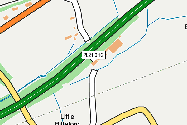 PL21 0HG map - OS OpenMap – Local (Ordnance Survey) PL21 0HG map - OS OpenMap – Local (Ordnance Survey)