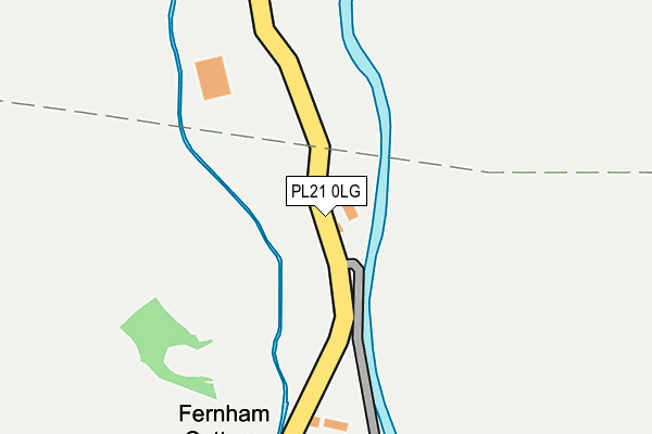 PL21 0LG map - OS OpenMap – Local (Ordnance Survey) PL21 0LG map - OS OpenMap – Local (Ordnance Survey)