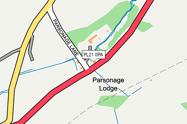 PL21 0PA map - OS OpenMap – Local (Ordnance Survey) PL21 0PA map - OS OpenMap – Local (Ordnance Survey)