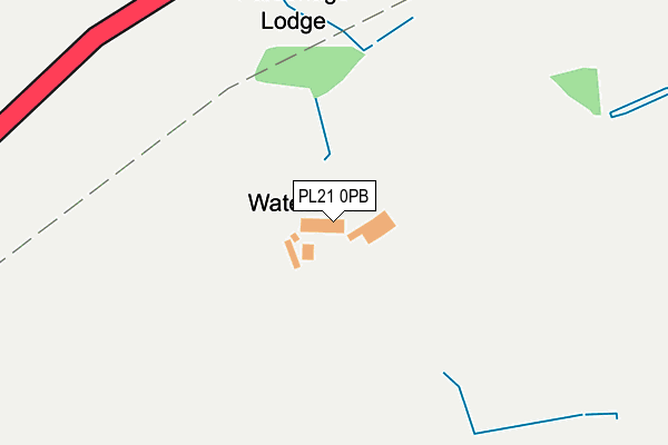 PL21 0PB map - OS OpenMap – Local (Ordnance Survey) PL21 0PB map - OS OpenMap – Local (Ordnance Survey)