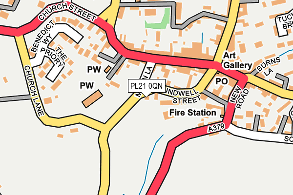 PL21 0QN map - OS OpenMap – Local (Ordnance Survey) PL21 0QN map - OS OpenMap – Local (Ordnance Survey)