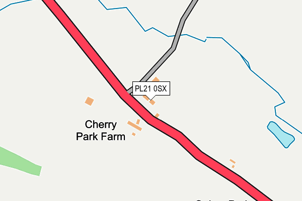PL21 0SX map - OS OpenMap – Local (Ordnance Survey) PL21 0SX map - OS OpenMap – Local (Ordnance Survey)