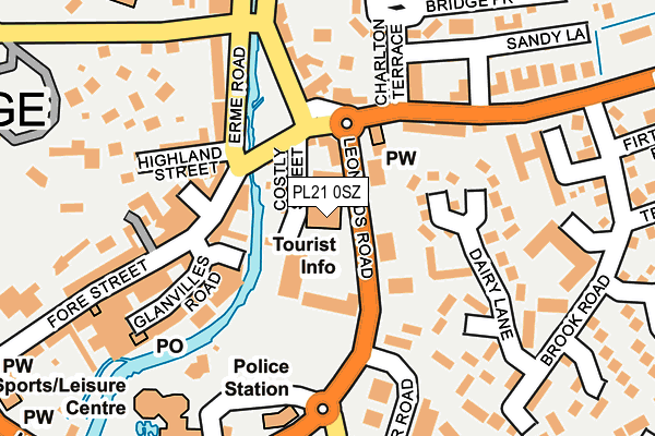 PL21 0SZ map - OS OpenMap – Local (Ordnance Survey) PL21 0SZ map - OS OpenMap – Local (Ordnance Survey)