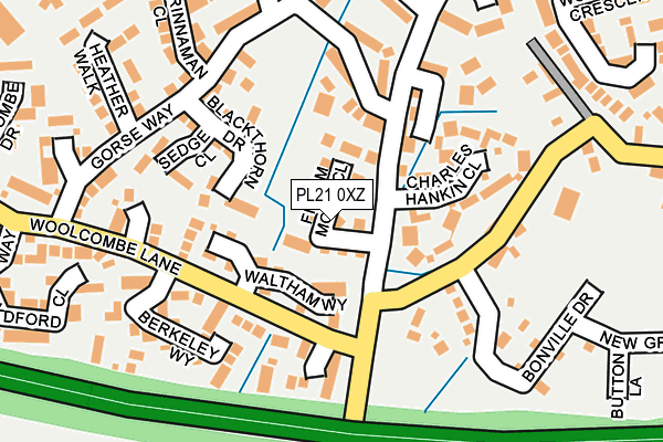 PL21 0XZ map - OS OpenMap – Local (Ordnance Survey) PL21 0XZ map - OS OpenMap – Local (Ordnance Survey)