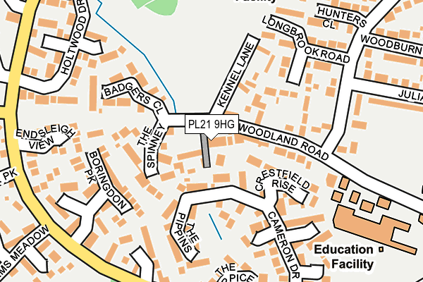 PL21 9HG map - OS OpenMap – Local (Ordnance Survey)