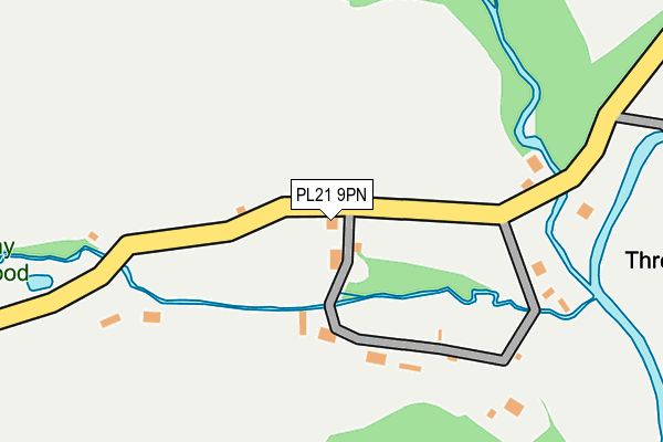 PL21 9PN map - OS OpenMap – Local (Ordnance Survey) PL21 9PN map - OS OpenMap – Local (Ordnance Survey)