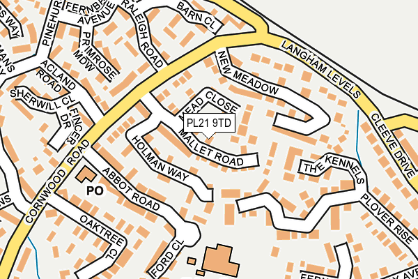 PL21 9TD map - OS OpenMap – Local (Ordnance Survey) PL21 9TD map - OS OpenMap – Local (Ordnance Survey)