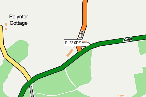 PL22 0DZ map - OS OpenMap – Local (Ordnance Survey) PL22 0DZ map - OS OpenMap – Local (Ordnance Survey)