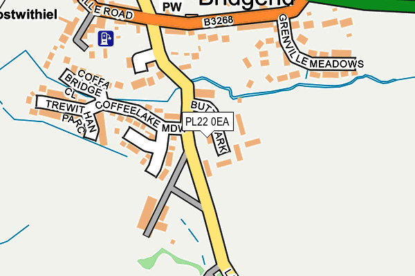 PL22 0EA map - OS OpenMap – Local (Ordnance Survey) PL22 0EA map - OS OpenMap – Local (Ordnance Survey)