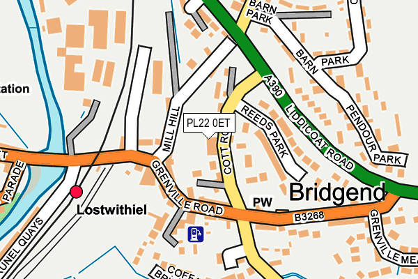 PL22 0ET map - OS OpenMap – Local (Ordnance Survey) PL22 0ET map - OS OpenMap – Local (Ordnance Survey)