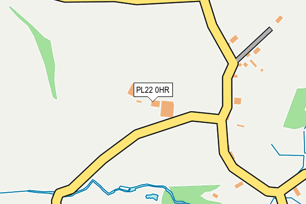 PL22 0HR map - OS OpenMap – Local (Ordnance Survey) PL22 0HR map - OS OpenMap – Local (Ordnance Survey)